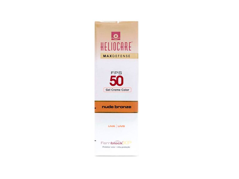 Protetor-Solar-Heliocare-Max-Defense-Gel-Creme-Color-Nude-Bronze-FPS50-50g