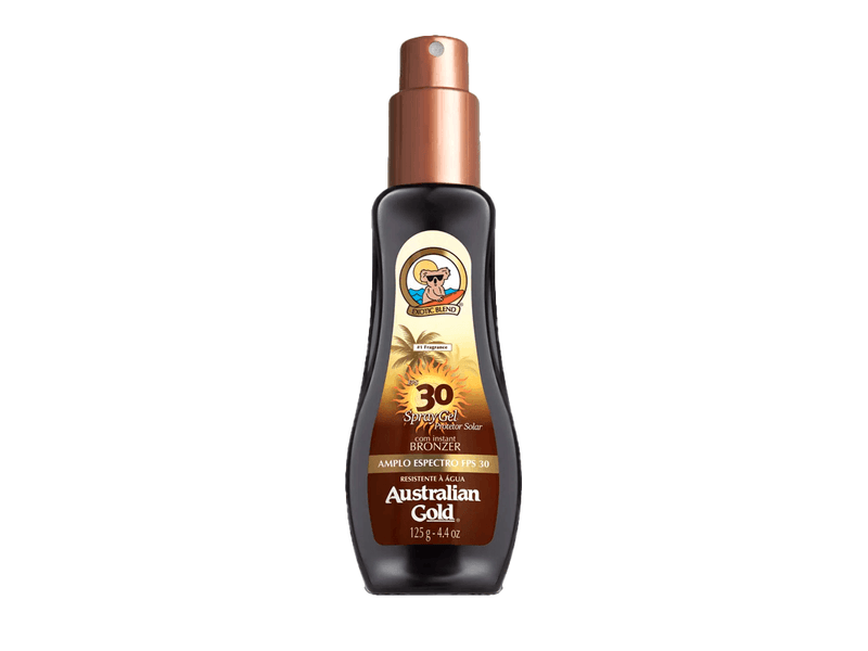 Protetor Solar Corporal Australian Gold Bronzer Gel FPS30 Spray 125ml