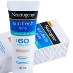 Protetor-Solar-Neutrogena-Sun-Fresh-Facial-Controle-de-Brilho-com-cor-FPS60-50ml