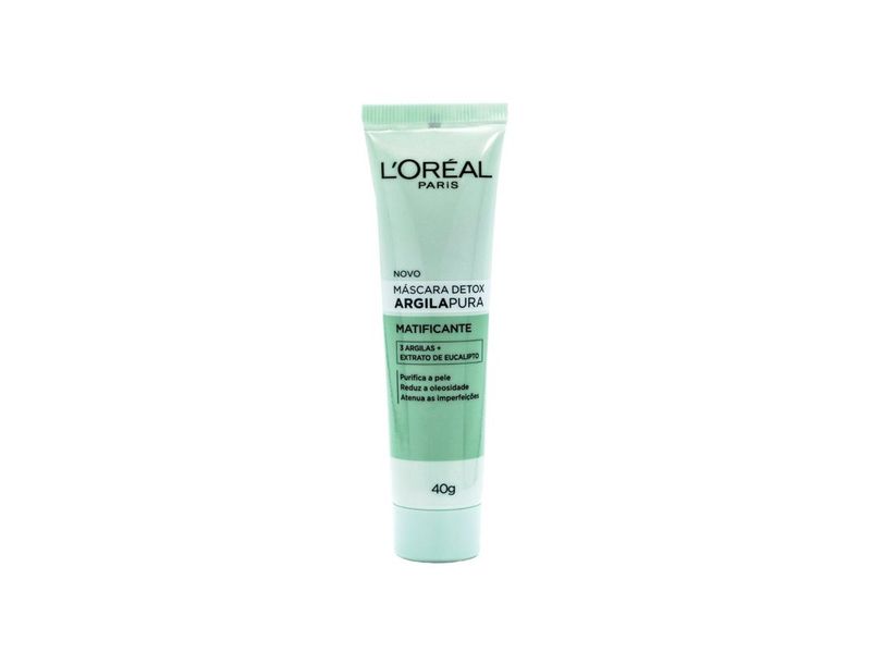 Máscara Facial LOréal Paris Argila Pura Detox Matificante 40g