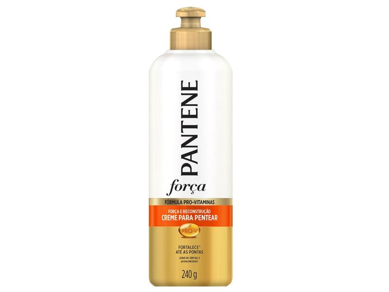 Creme para Pentear Pantene Força e Reconstrução 240g