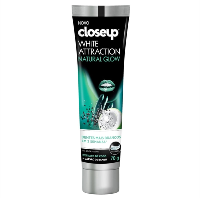 Creme Dental em Gel Branqueador Close Up Natural Glow 70g