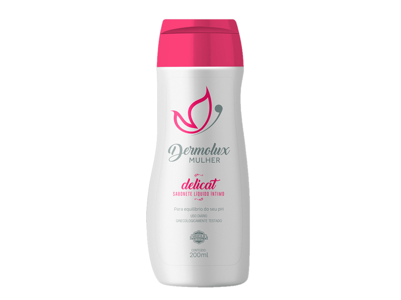 Kit-Sabonete-Liquido-Intimo-Dermolux-Mulher-Delicat-2-Unidades-200ml