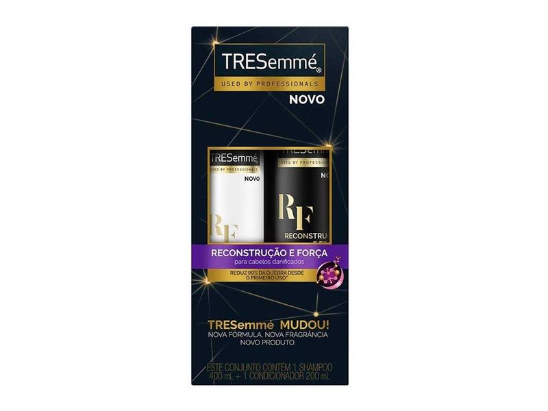 Kit Tresemmé Reconstrução e Força Shampoo 400ml + Condicionador 200ml
