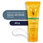 Protetor-Solar-Facial-Vichy-Ideal-Soleil-Antiacne-FPS30-40g