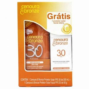 Kit Protetor Cenoura & Bronze Corporal 200ml + Facial 50g