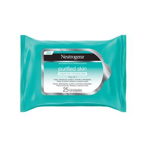 Lenço Demaquilante Micelar 7 em 1 Neutrogena Purified Skin 25 Unidades