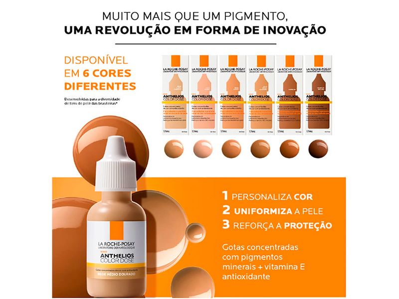 Pigmento-Facial-La-Roche-Posay-Anthelios-Color-Dose-Bege-Claro-Dourado-17ml