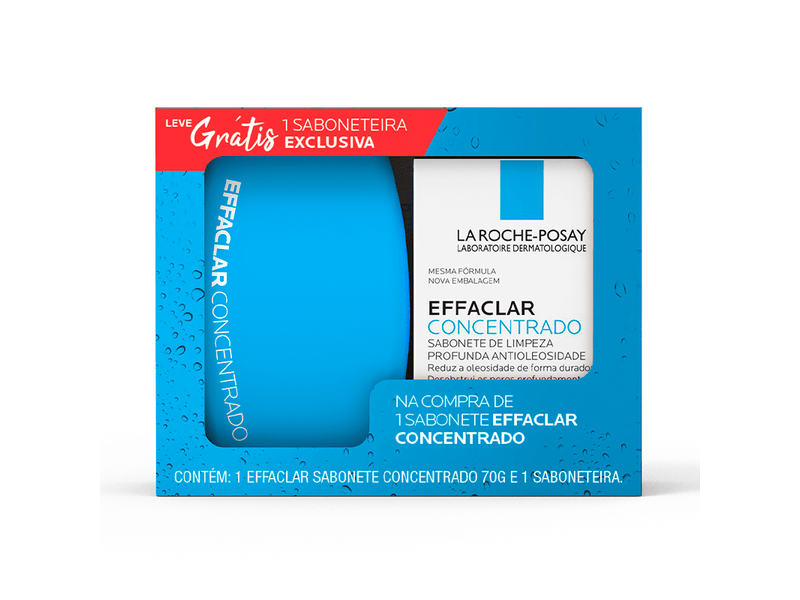 Kit-Sabonete-Facial-La-Roche-Posay-Effaclar-Concentrado-70g---Saboneteira