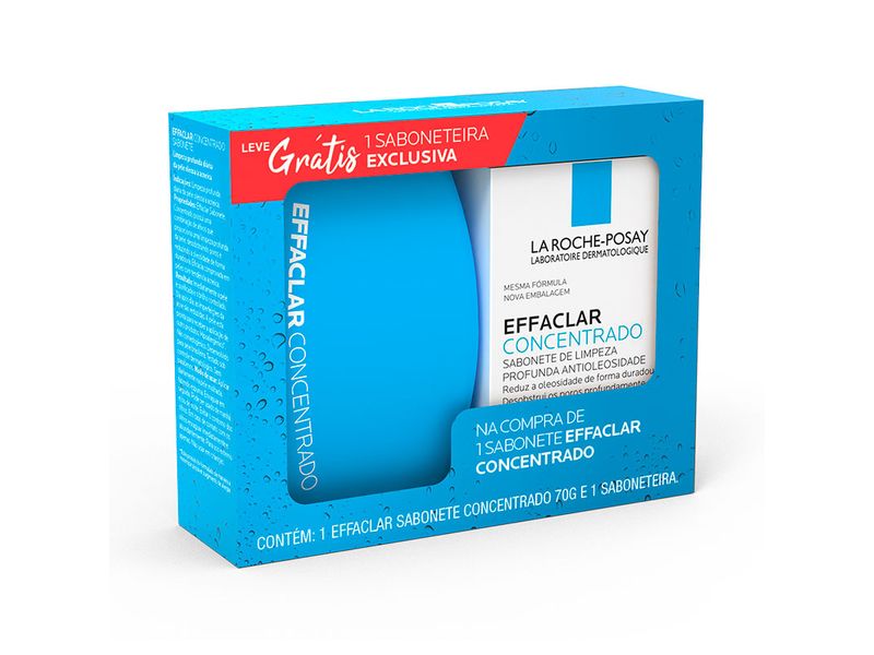 Kit-Sabonete-Facial-La-Roche-Posay-Effaclar-Concentrado-70g---Saboneteira