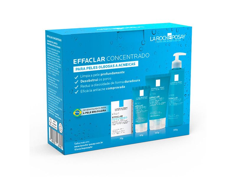 Kit-Sabonete-Facial-La-Roche-Posay-Effaclar-Concentrado-70g---Saboneteira