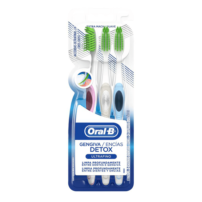Escova Dental Oral-B Ultrafino Detox Unidades