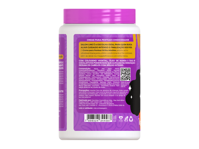 Creme-para-Pentear-Salon-Line-Brilho-Maximo-1Kg