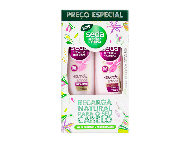 Shampoo + Condicionador Seda Hidratação Antinós 325ml Cada