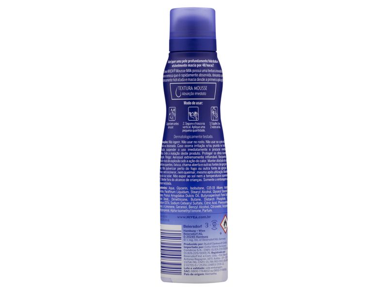 Mousse-Hidratante-Corporal-Nivea-Milk-200ml