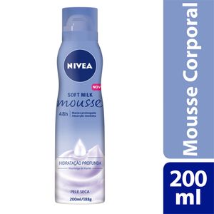 Mousse Hidratante Corporal Nivea Soft Milk 200ml
