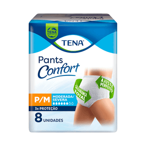 Roupa Íntima Tena Pants Confort P/M 8 Unidades