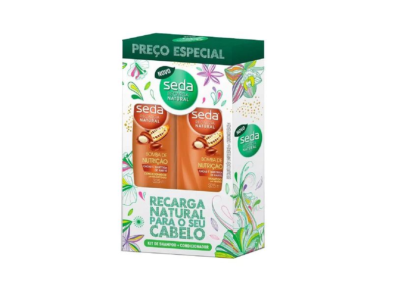 Shampoo---Condicionador-Seda-Bomba-de-Nutricao-325ml-Cada