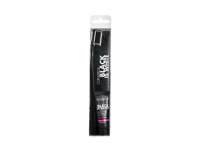 Kit-Curaprox-Black-Is-White-Escova-Dental-Ultra-Macia---Creme-Dental-8ml