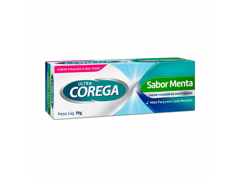 Creme Fixador de Dentadura Ultra Corega Sabor Menta 19g