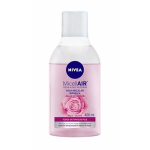 Água Micelar Bifásica Nivea MicellAIR Água de Rosas 400ml
