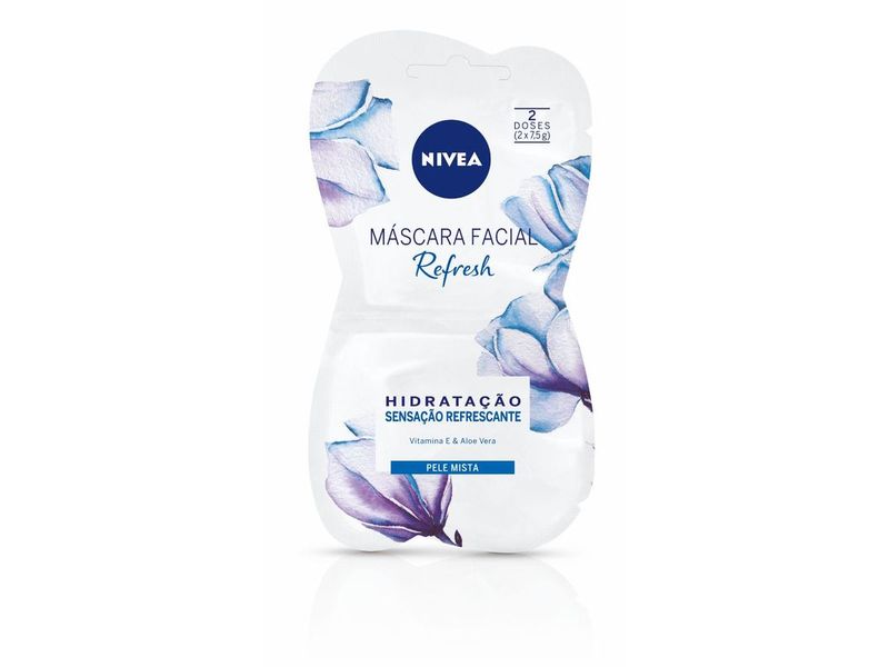 Máscara Facial Refresh Nivea Sachê 15ml 2 Unidades 7,5g cada