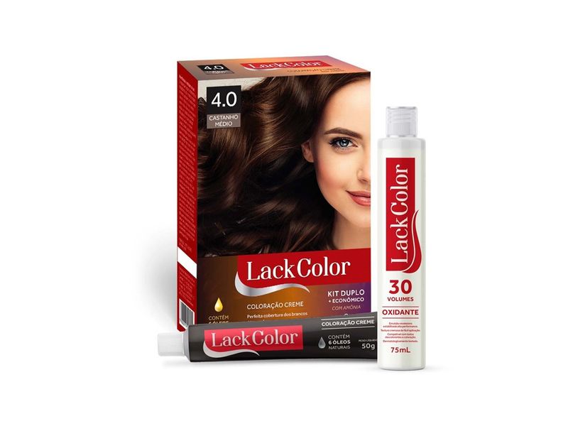 Kit-Tintura-Lack-Color-Creme-4.0-Castanho-Medio