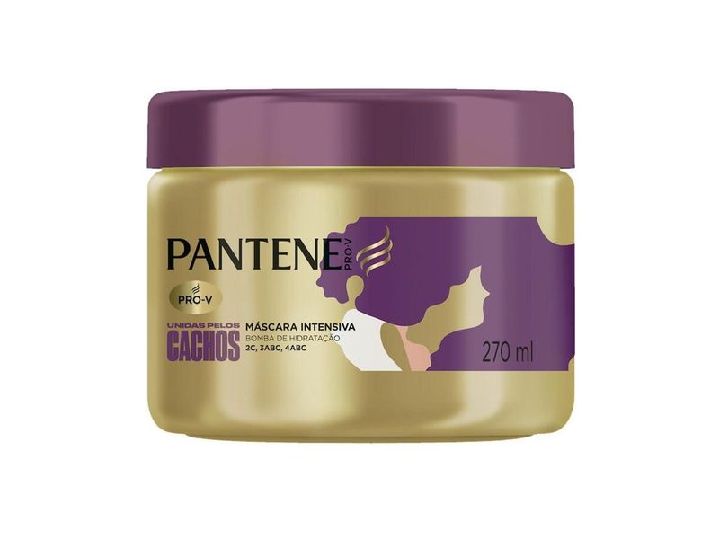 Máscara De Tratamento Pantene Unidas Pelos Cachos 270ml