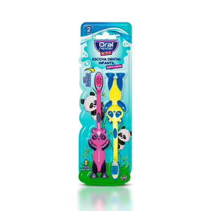 Escova Dental Infantil Oral Nexter Kids Extra Macia +2 Anos 2 Unidades