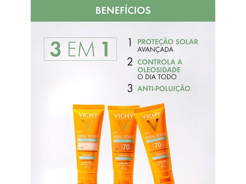 Protetor-Solar-Facial-Vichy-Ideal-Soleil-Purify-FPS70-40g