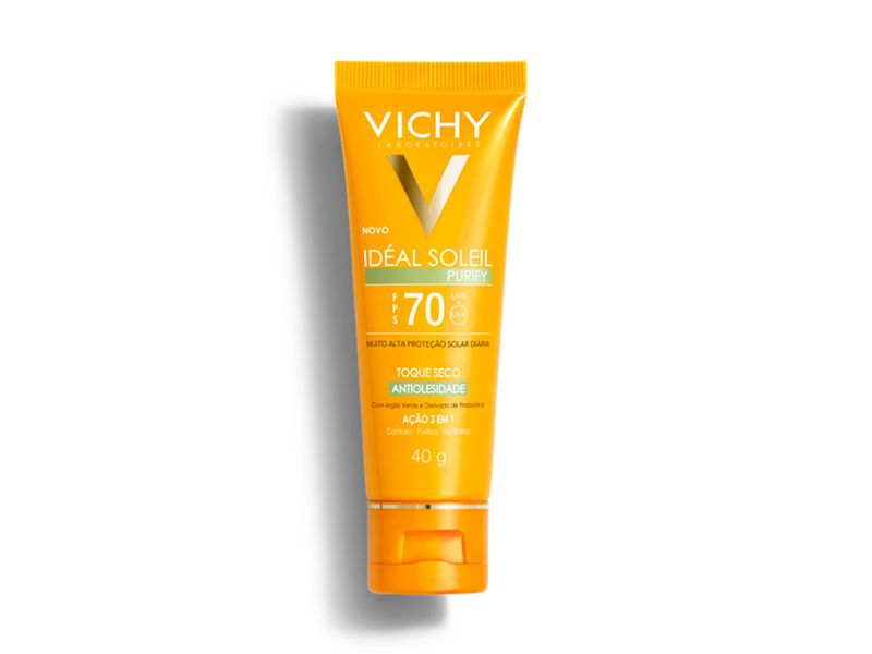 Protetor-Solar-Facial-Vichy-Ideal-Soleil-Purify-FPS70-40g