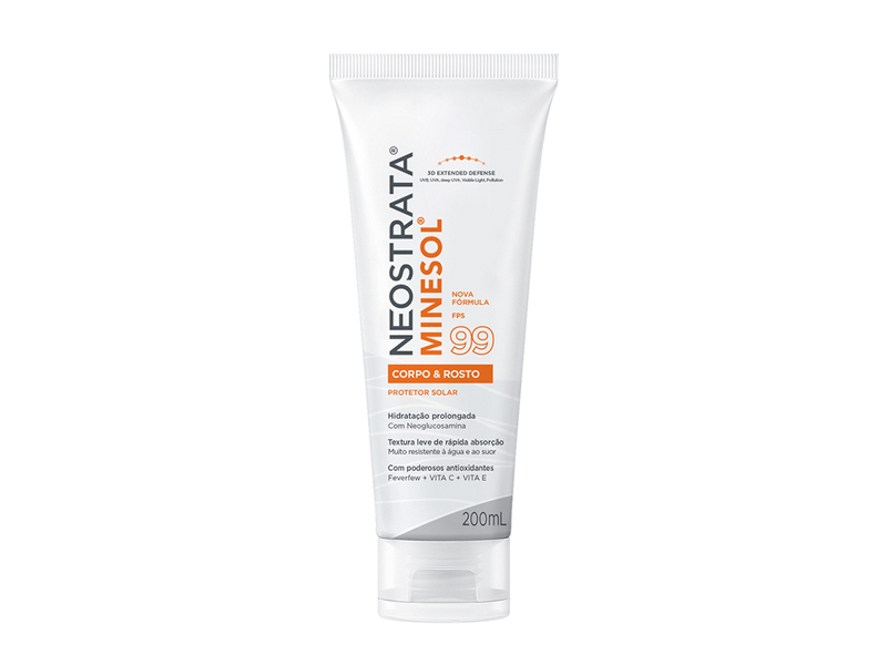 Protetor Solar Neostrata Minesol Corpo & Rosto FPS99 200ml