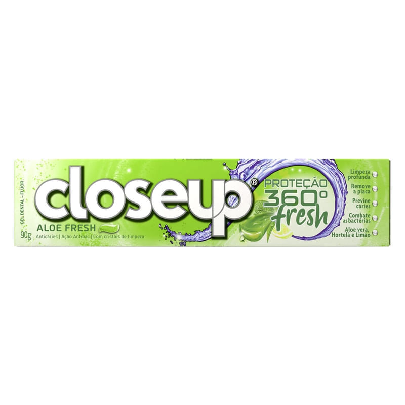 フェイスジェル・ゲル staygreen Creme Dental em gel Closeup Proteção 360º Aloe Fresh 90g