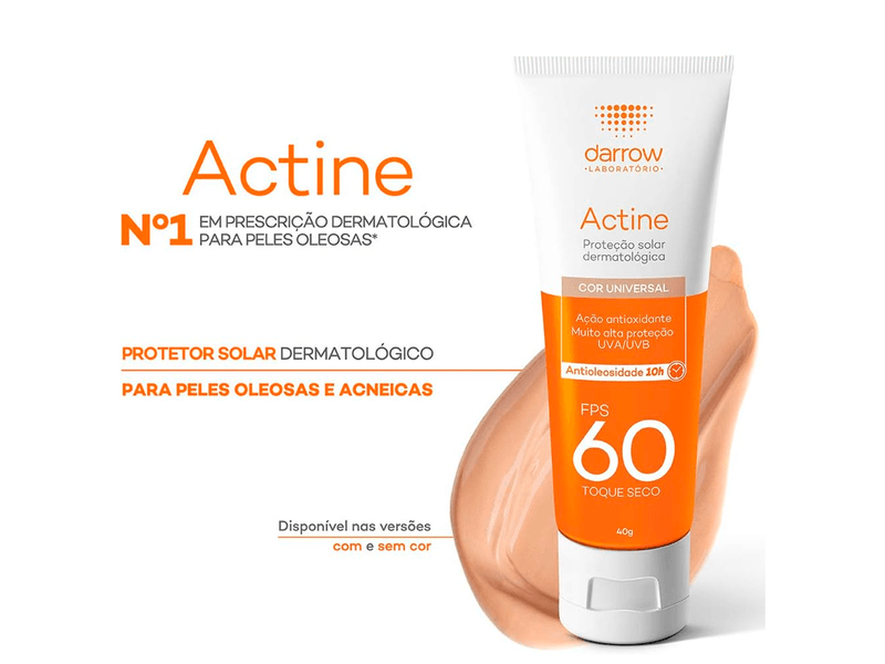 Protetor-Solar-Facial-Darrow-Actine-Cor-Universal-FPS60-40g