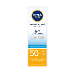 Protetor Solar Facial Nivea Sun Beauty Expert Com Cor FPS60 50g
