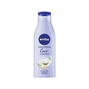 Hidratante Corporal Nivea Óleos Essenciais Coco e Óleo Monoi Maciez e Brilho 200ml