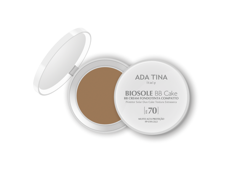 Protetor-Solar-Ada-Tina-Biosole-BB-Cake-Noce-FPS70-10g