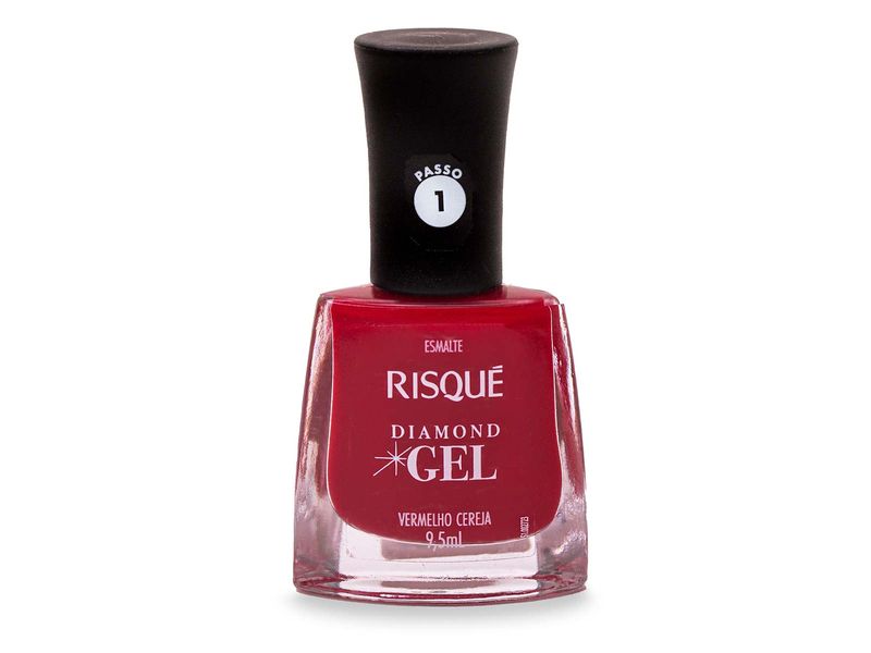 Esmalte-Risque-Diamond-Gel-Vermelho-Cereja-Cremoso-95ml