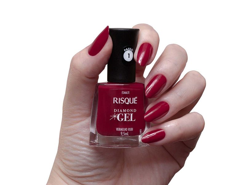 Esmalte-Risque-Diamond-Gel-Vermelho-Rubi-Cremoso-95ml
