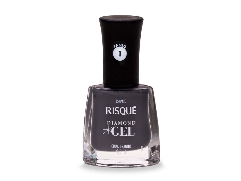 Esmalte-Risque-Diamond-Gel-Cinza-Granito-Cremoso-95ml