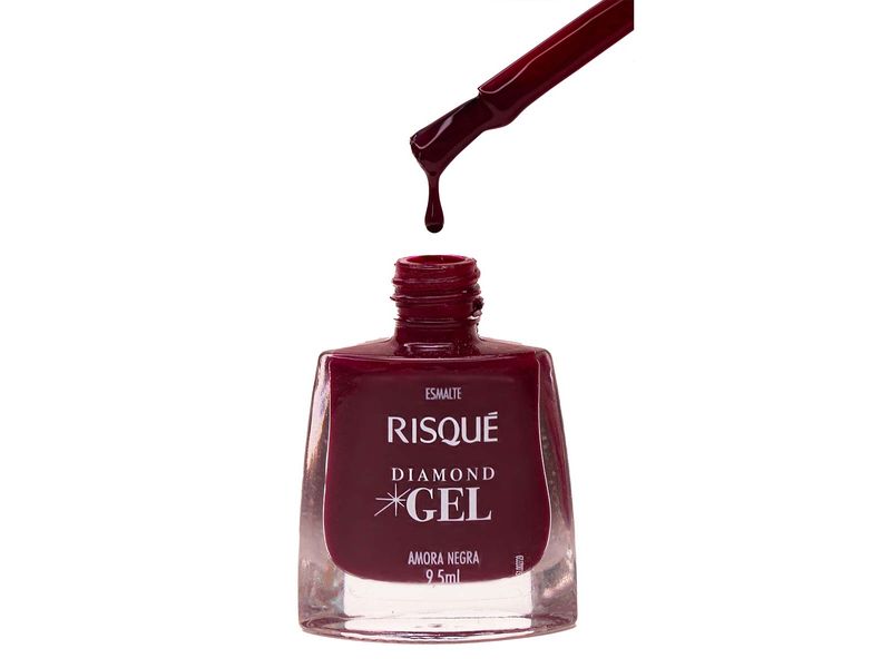 Esmalte-Risque-Diamond-Gel-Amora-Negra-Cremoso-95ml