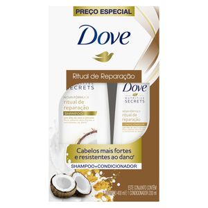 Shampoo Dove Ritual de Reparação 400ml + Condicionador 200ml