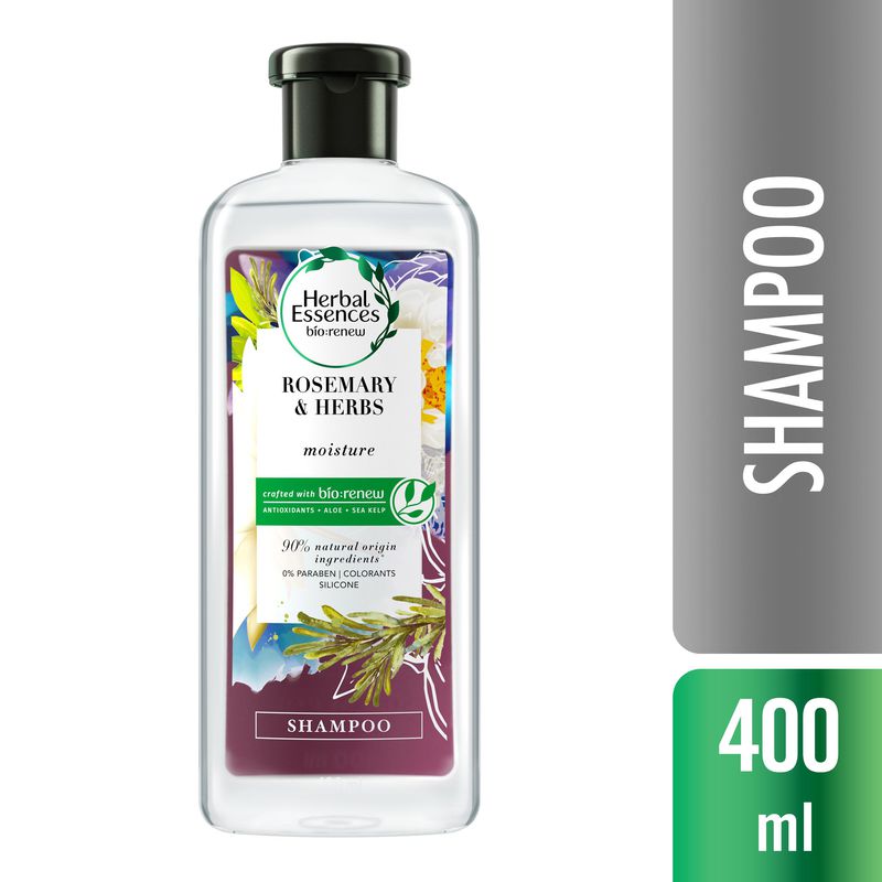 Shampoo Herbal Essences Bio Renew Alecrim e Ervas 400ml | Farmácia