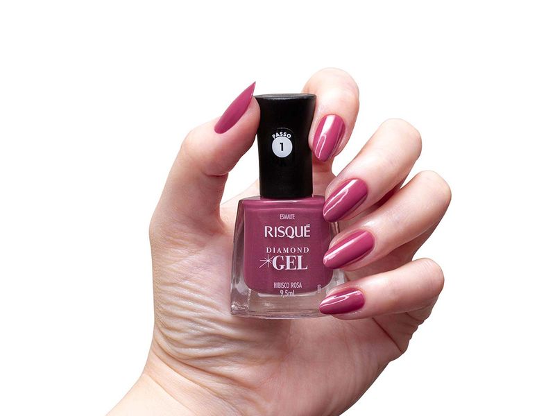 Esmalte-Risque-Diamond-Gel-Hibisco-Rosa-Cremoso-95ml