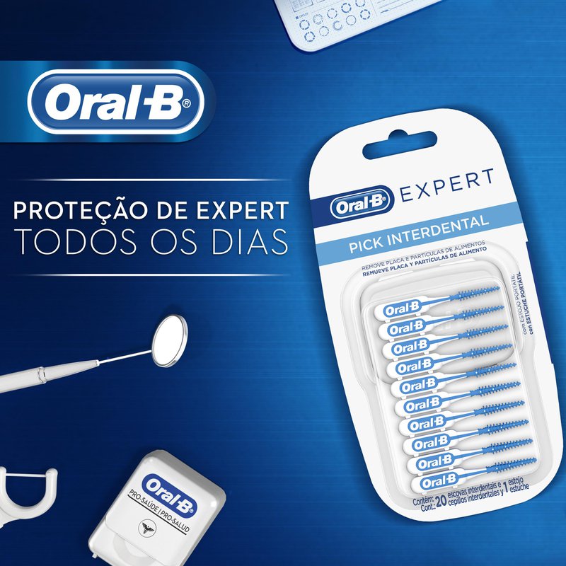 Escovas Oral-B Expert Pick Interdental 20 Unidades
