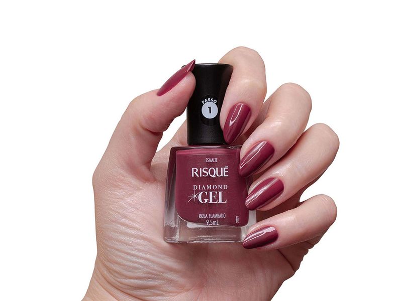 Esmalte-Risque-Diamond-Gel-Rosa-Flambado-Cremoso-95ml