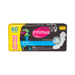 Protetor Diário Intimus Sport 60 Unidades