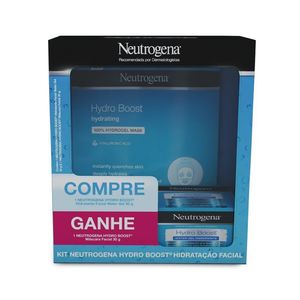 Kit Neutrogena Hydro Boost Hidratação Facial - Hidratante Facial Water Gel 50g + Máscara Facial 30g