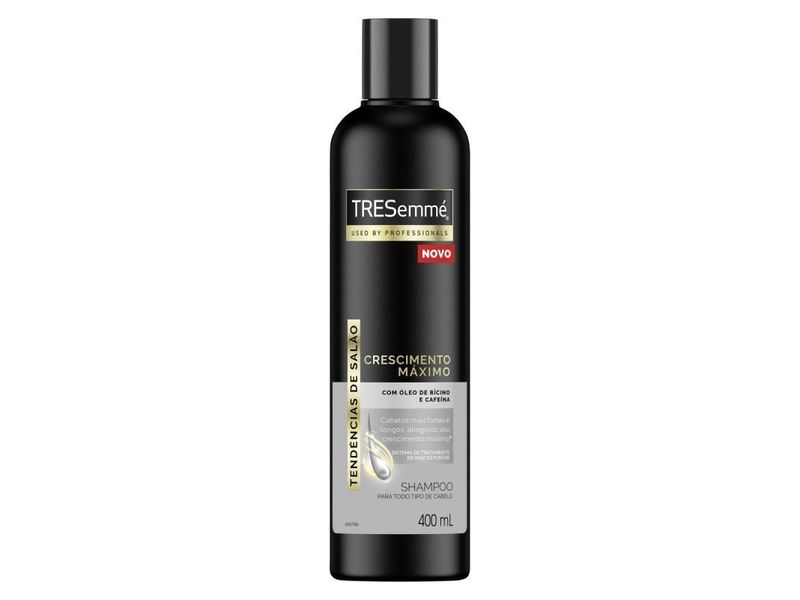 Shampoo TRESemmé Crescimento Máximo Cafeína e Óleo de Rícino 400ml