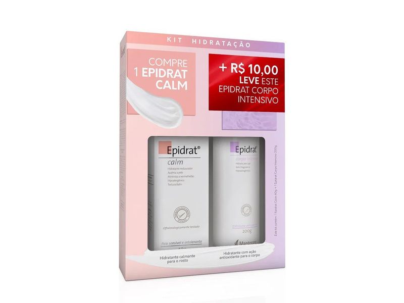 Kit-Epidrat-Calm-Rosto-40g---Epidrat-Corpo-Intensivo-200g